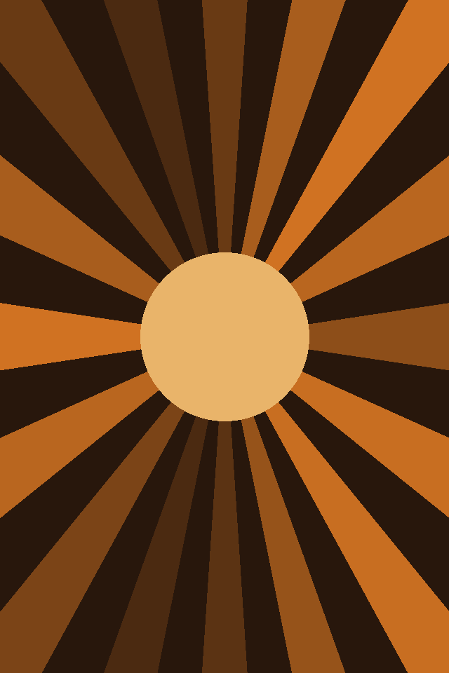 Animation solaire abstraite